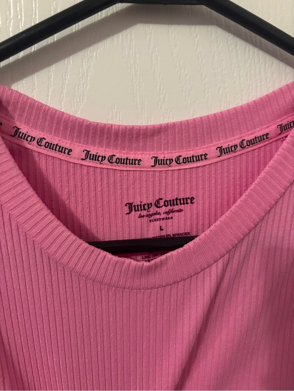 Juicy Couture Pink Ribbed Nightgown
